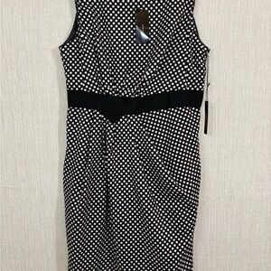 BCBG Maxazria Black & White Polka Dress NWT